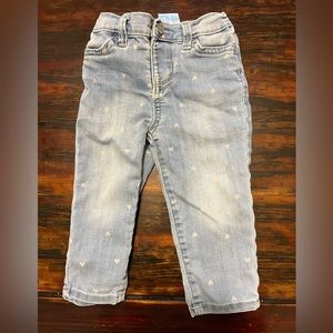 OshKosh B’Gosh Baby Heart Print Pull-On Denim Pants